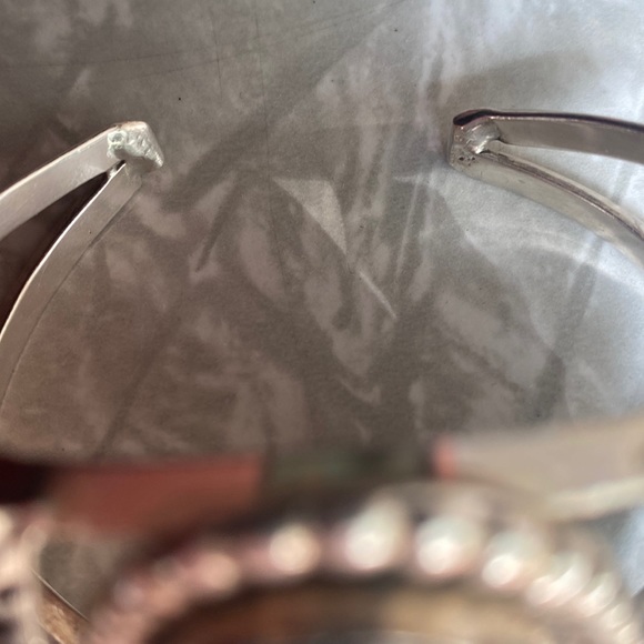 1970’s Authentic Vintage Navajo Sterling Turquoise Cuff Bracelet - Picture 6 of 7